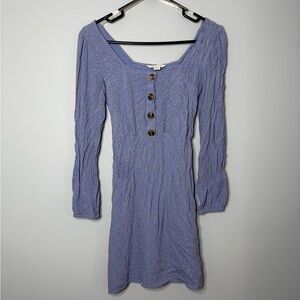 AE Long Sleeve Square Neck Mini Dress